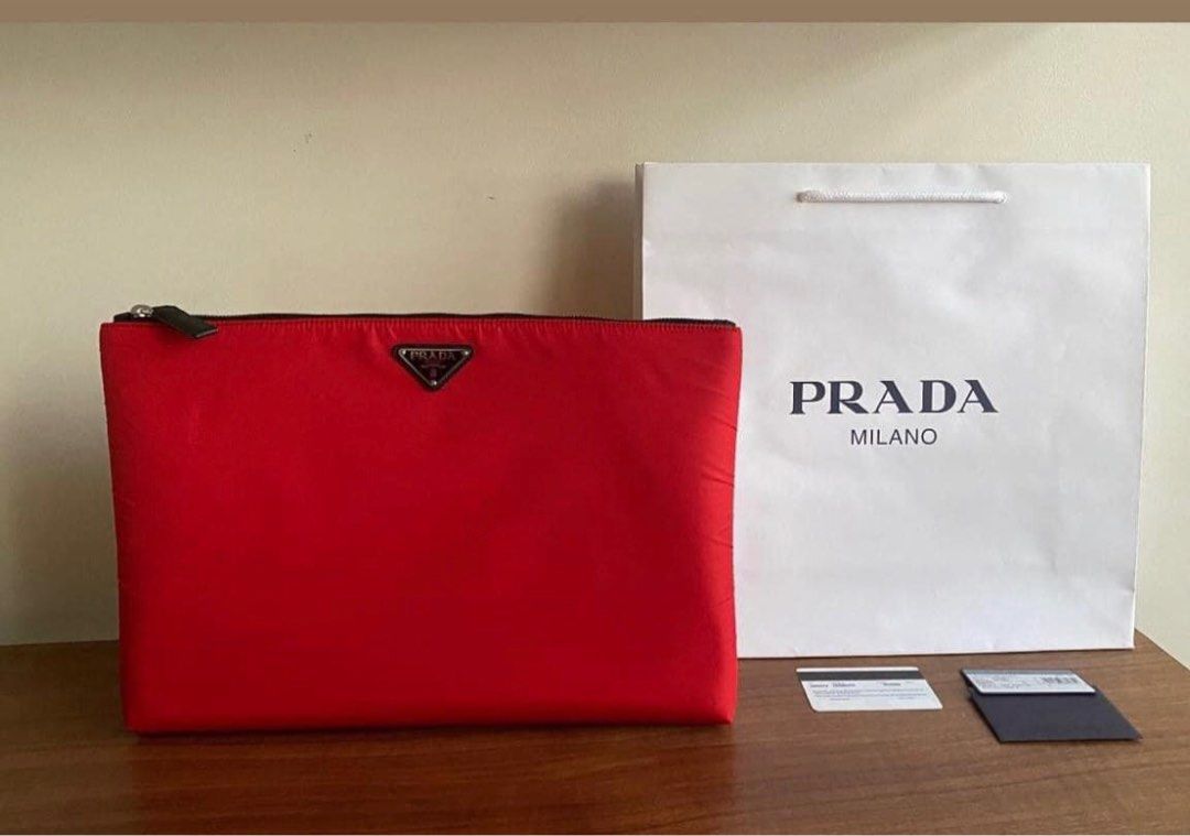 Prada Tessuto Technical Laptop Clutch 2NG015 (Category: Luxury Bags & Wallets) located in Manila. Submitted by bagislifeshop (Listing ID 1230150199, Image 1). Description: .