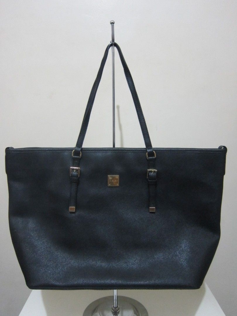 PreLoved SISLEY medium semi large sized black tote Women s Fashion Bags Wallets Tote Bags on Carousell