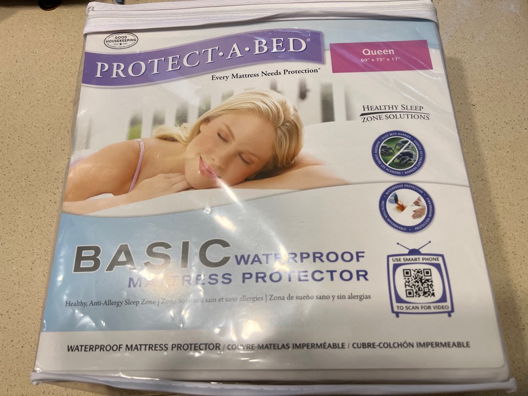 Protect a bed Waterproof Mattress Protector (Queen), Furniture & Home