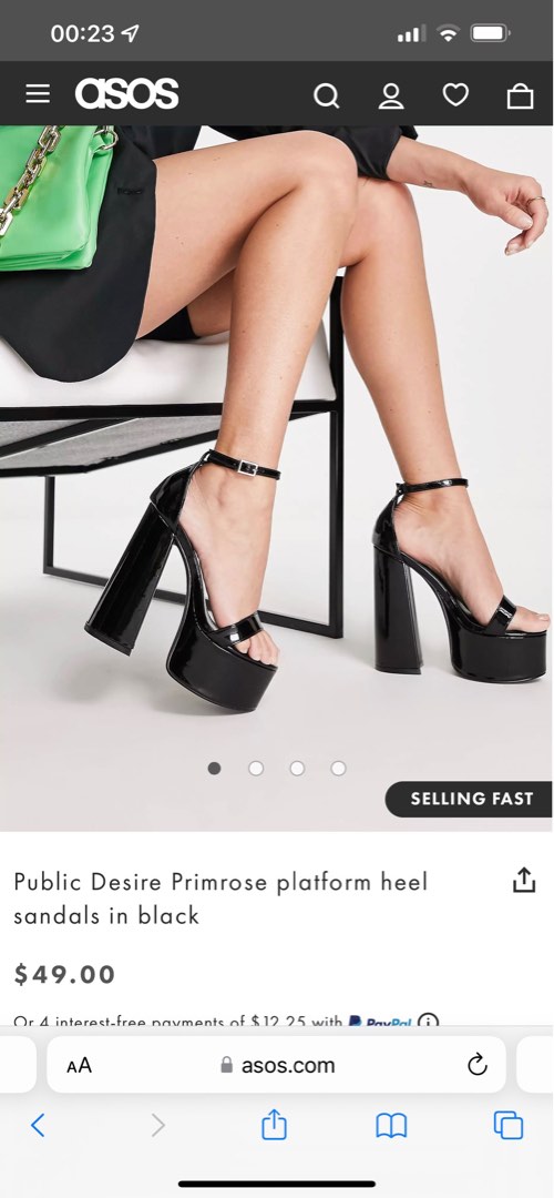 Public desire platform heels hot sale