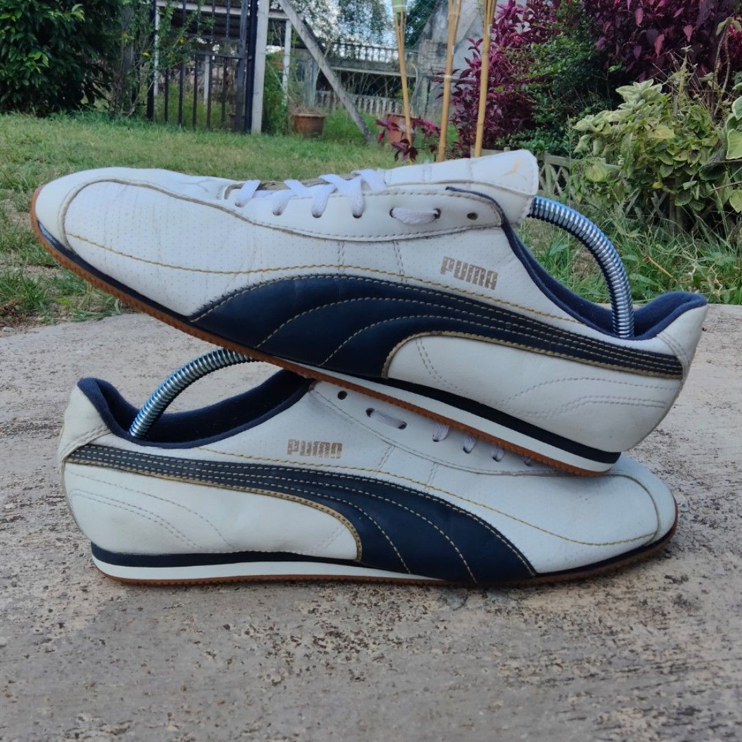 Puma sneakers leather shoes size 9uk Men s Fashion Footwear