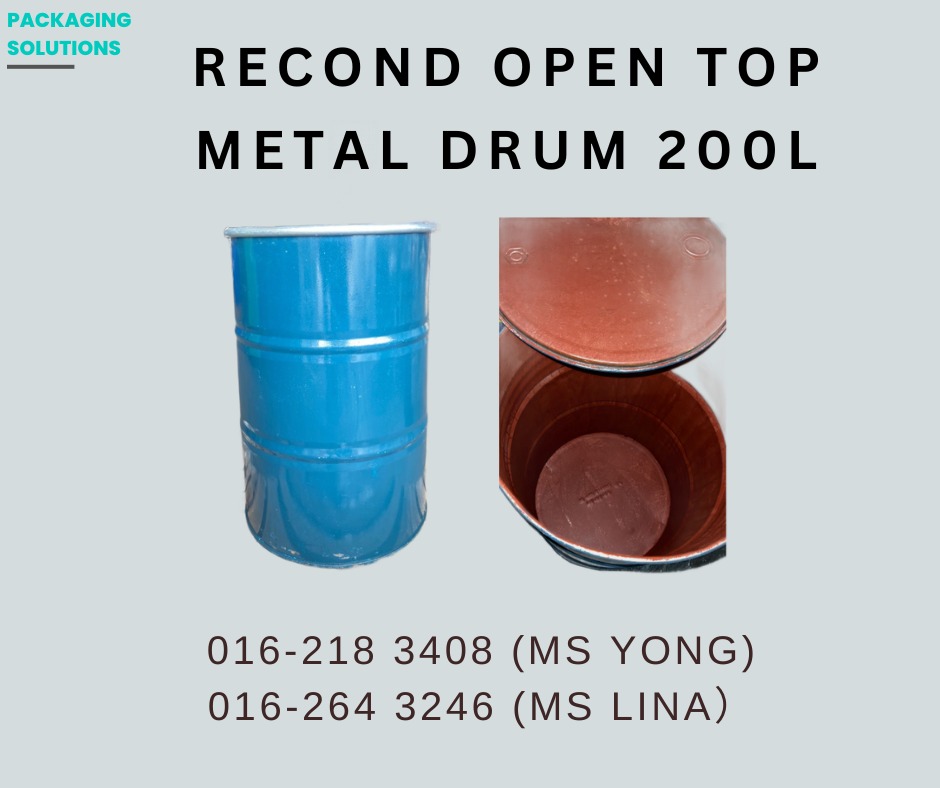 RECOND OPEN TOP METAL DRUM 200L, Furniture & Home Living, Cleaning