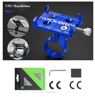 RockBros phone holder cycling phone holder bicycle phone holder Escooter phone holder bicycle accessories cycling Accessories Aluminum Alloy 👉only Blue colour in stock