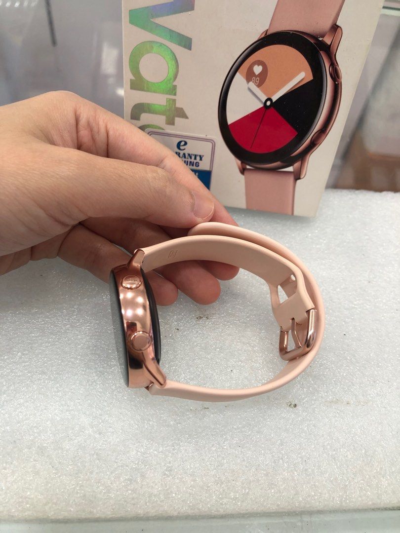 Samsung galaxy watch best sale active rose gold