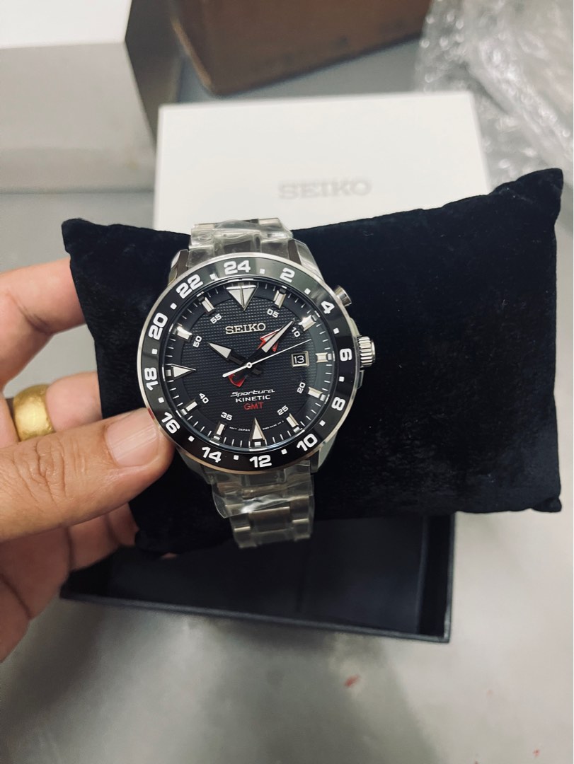 Seiko sportura kinetic gmt series clearance