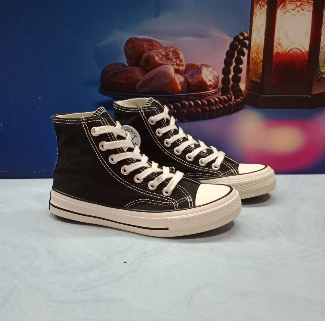 Sepatu Converse Chuck Taylor 70s High Black White M9613C Size 36