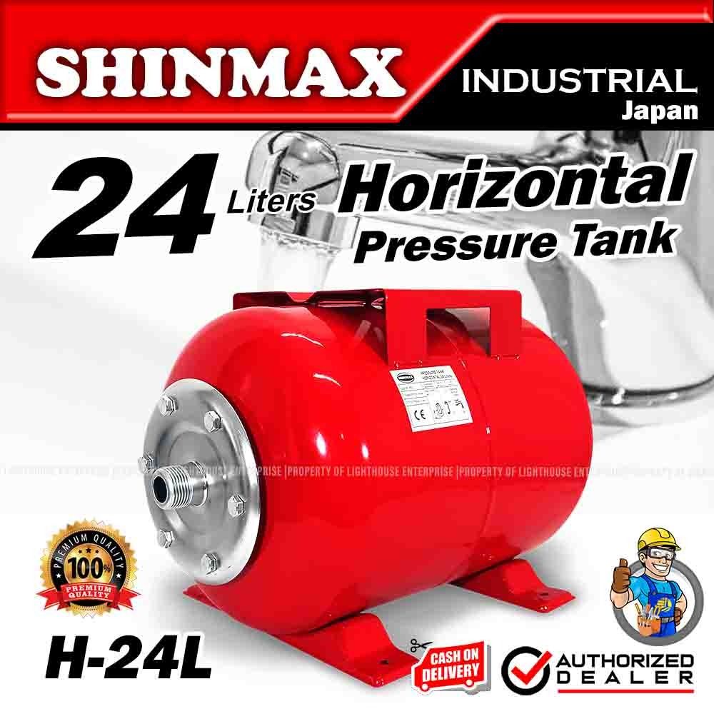 SHINMAX Japan 24Liters Horizontal Pressure Tank / Bladder Tank (H-24L ...