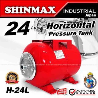 SHINMAX Japan 24Liters Horizontal Pressure Tank / Bladder Tank (H-24L) *LIGHTHOUSE ENTERPRISE*