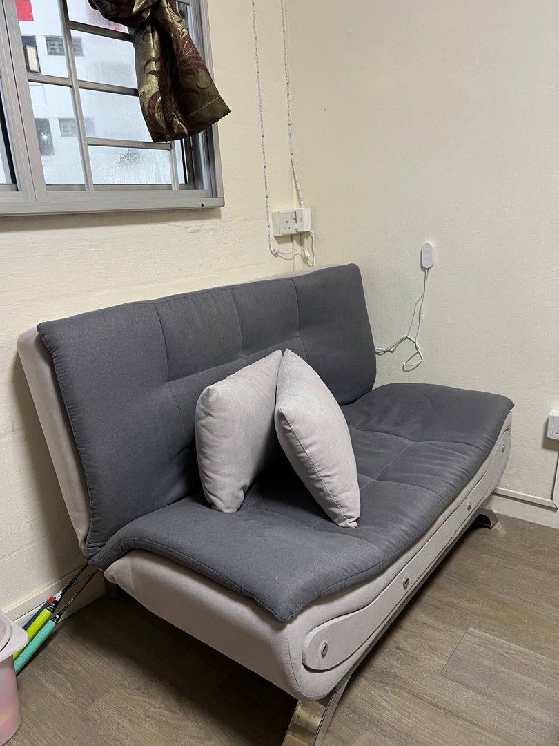 Lima Fabric Sofa Bed Grey Baci Living Room