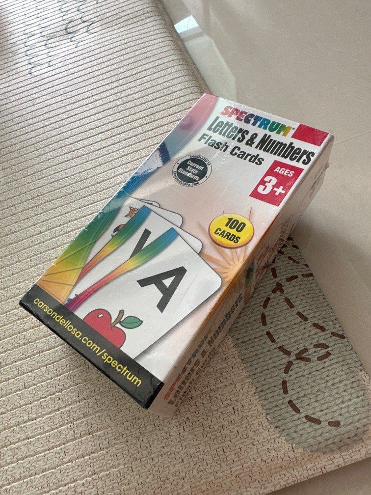 Spectrum Letters & Numbers Flash Cards Carson-Dellosa Early Learning ...