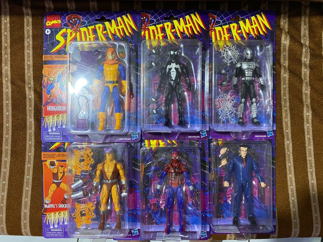 Spider man Marvel legends retro wave 2 set of 6 on Carousell
