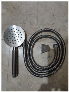 Stainless 304 Telephone Shower with Flexible Hose Rainfall Telephone Shower Head Bathroom Shower