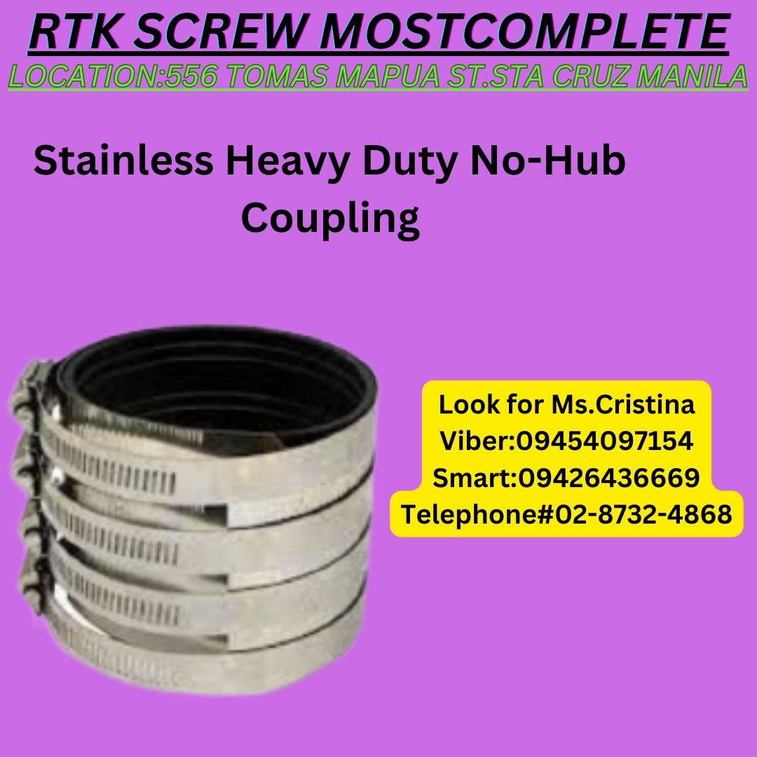 Stainless Heavy Duty NoHub Coupling, Commercial & Industrial