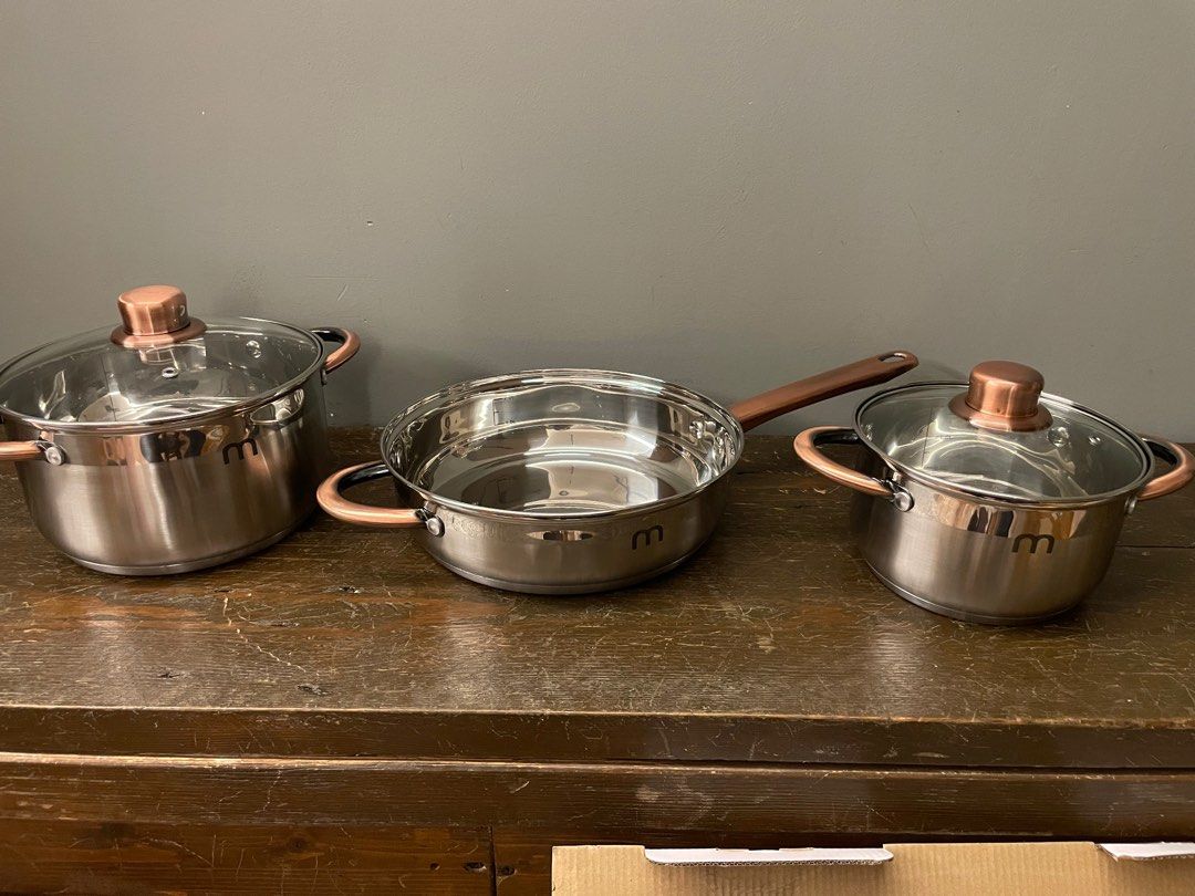 Mayer Stainless Steel Cookware Set, Furniture & Home Living