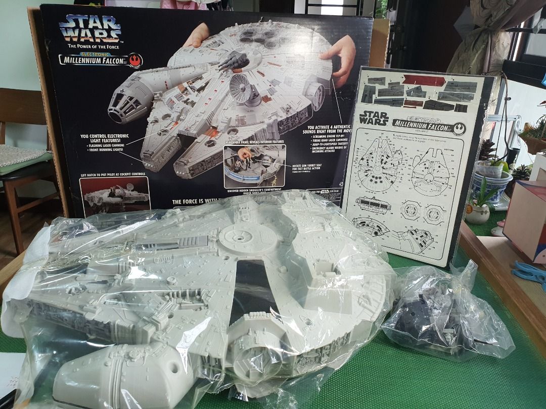 Star Wars Electronic Millennium Falcon The power of the force Hobbies Toys Toys Games on Carousell