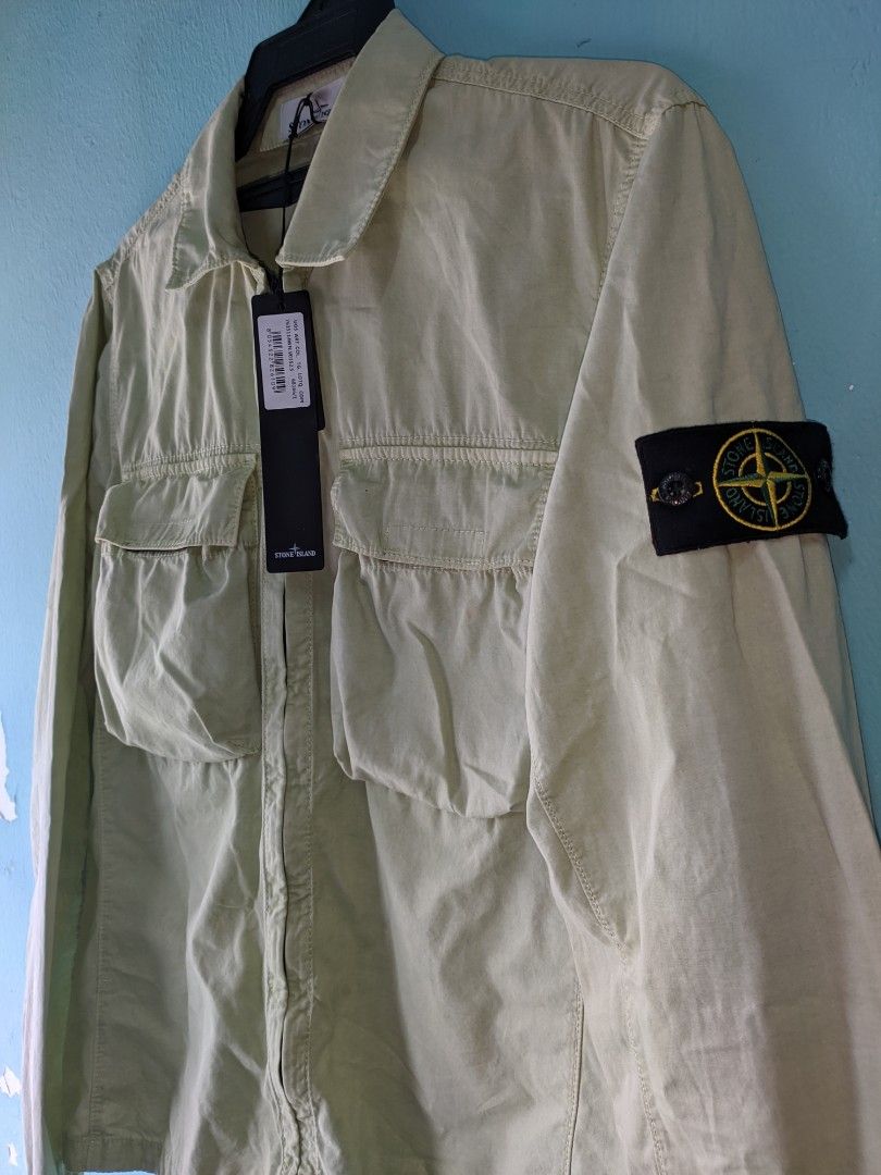 Stone island outlet coral overshirt