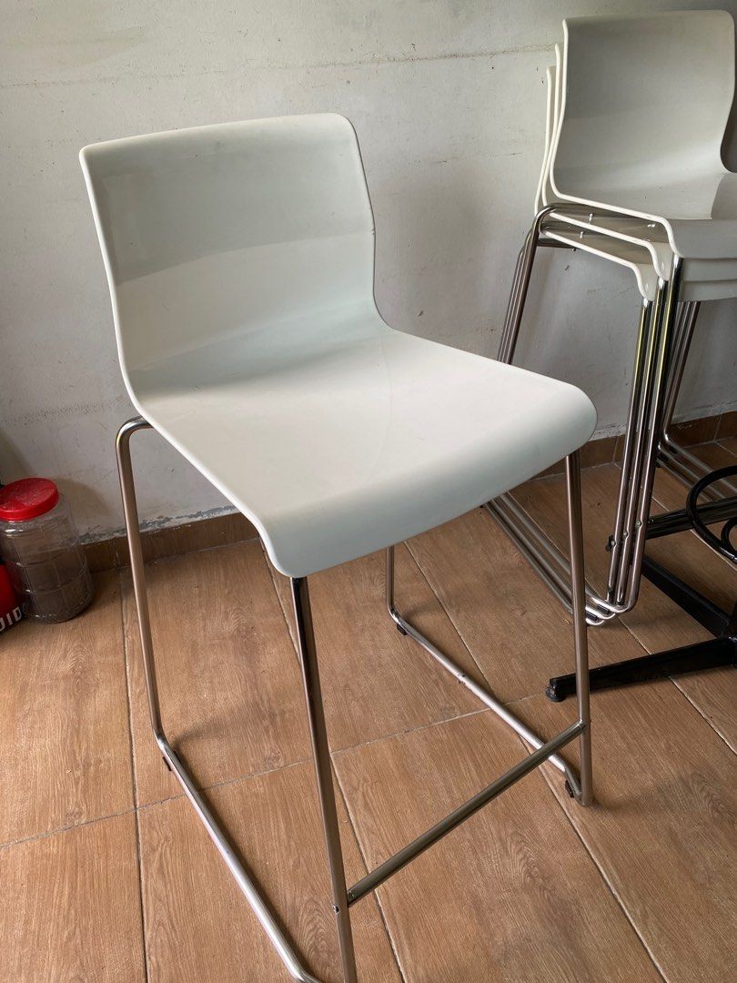 Stool Ikea kerusi tinggi bar 64cm 4 unit Furniture Home Living