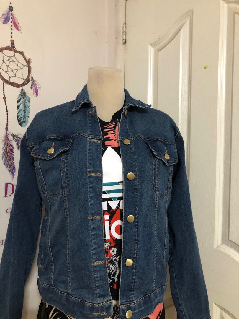 Stretch soft denim jacket, Women's Fashion, Coats, Jackets and