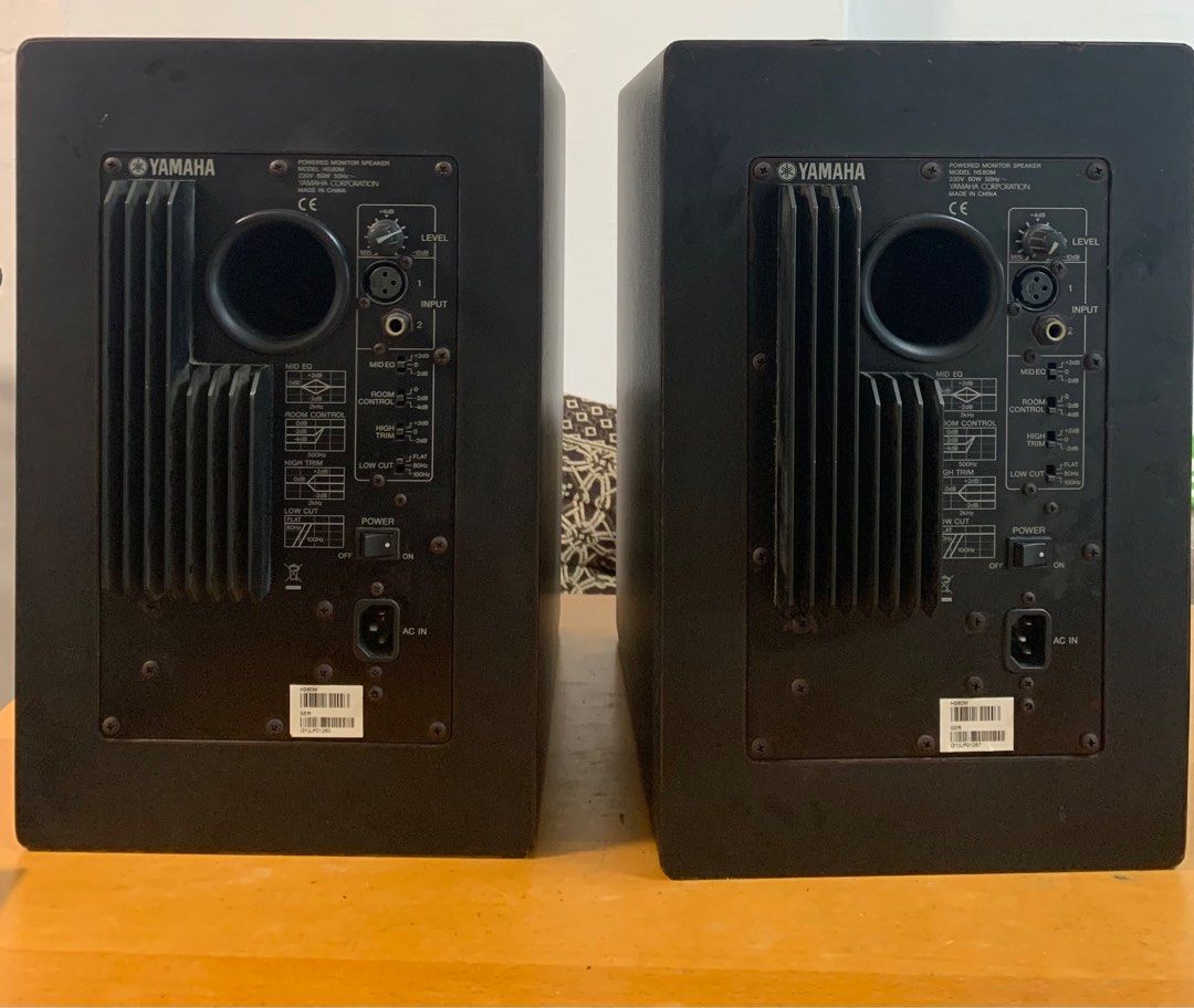 Studio monitor speakers Yamaha HS80M, Audio, Soundbars, Speakers