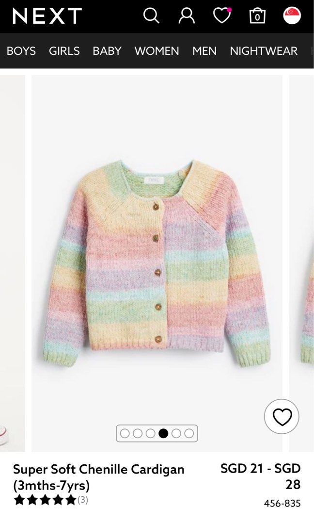 Girls chenille clearance cardigan