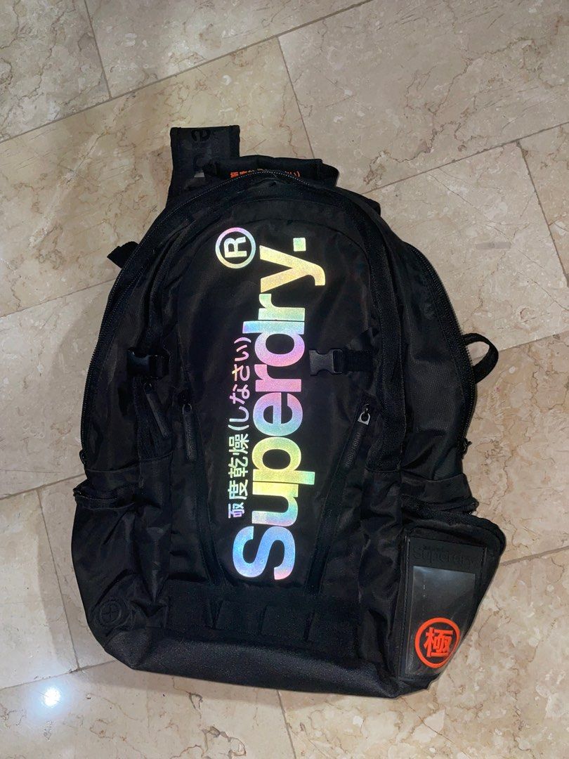 Superdry reflective outlet backpack
