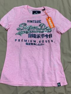 Superdry Vintage pink Sequin Shirt (XXS)