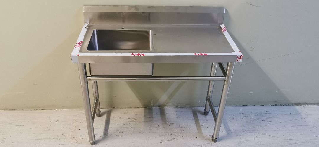 Table with Overshelf Stainless Steel Kitchen Table with Overshelf Rack ...