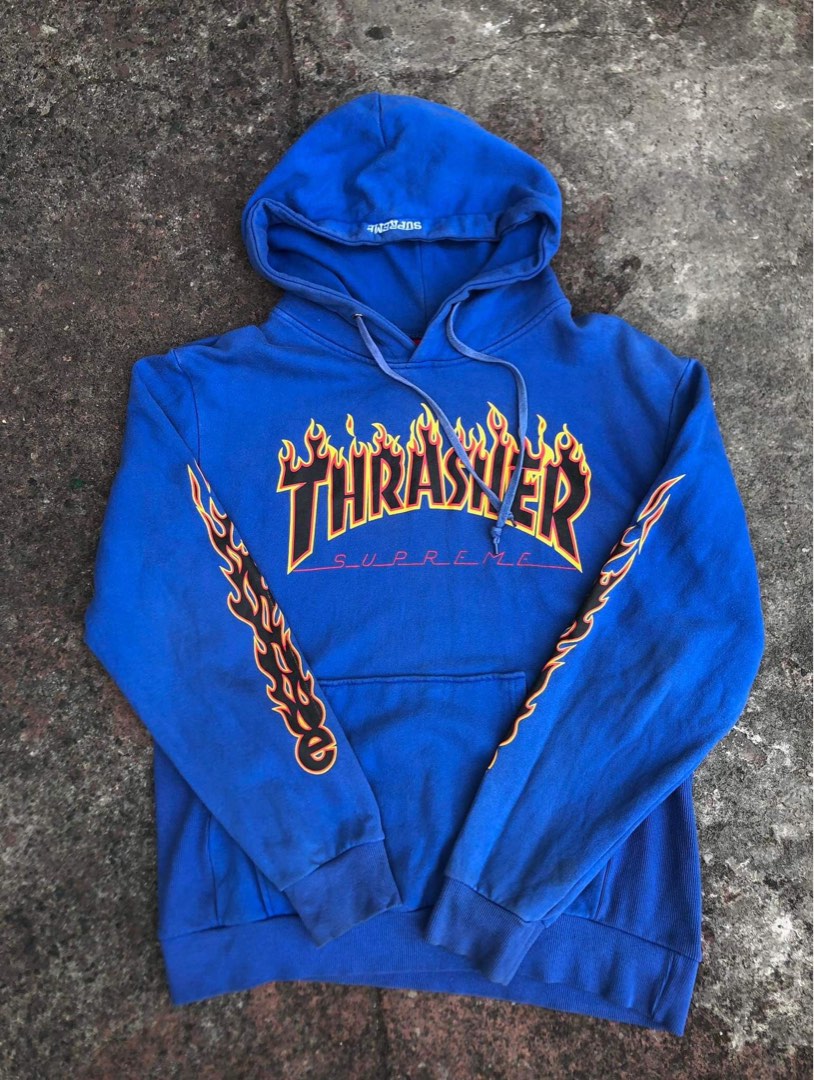 Hoodie thrasher sale x supreme