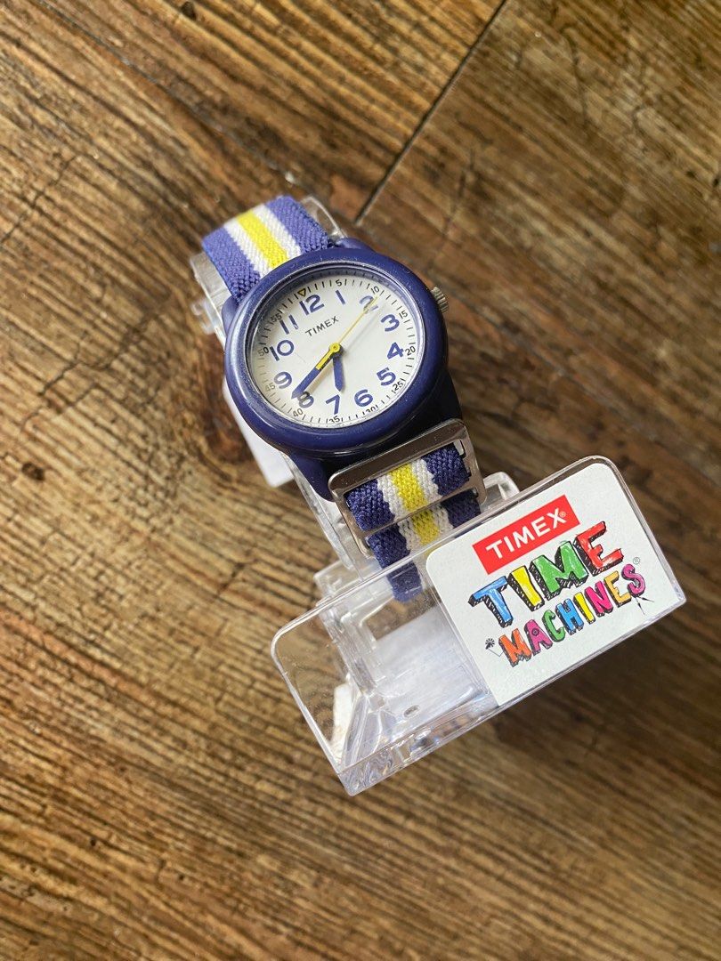 Timex boys time machines clearance analog elastic fabric strap watch