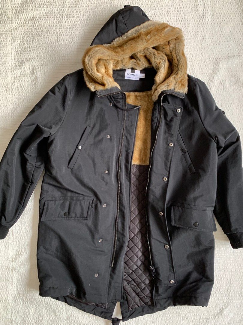 Topman parka coat online
