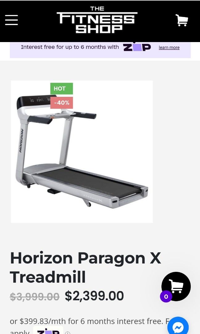 HORIZON PARAGON X TREADMILL - Johnson Fitness