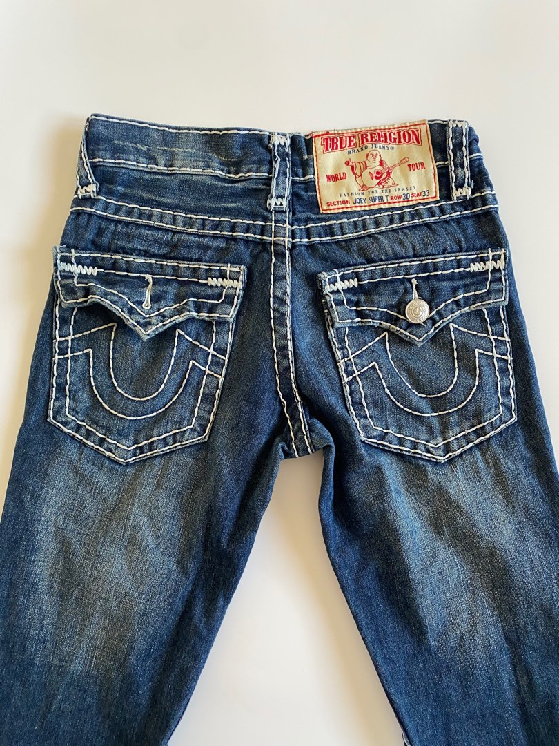 True religion low rise denim flared unisex lowaisted section joey super t  row seat 30 33