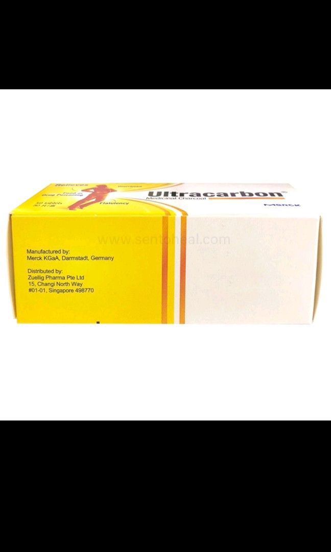 Ultracarbon Tablets (Activated Carbon Charcoal Tablets) Remedy for Food