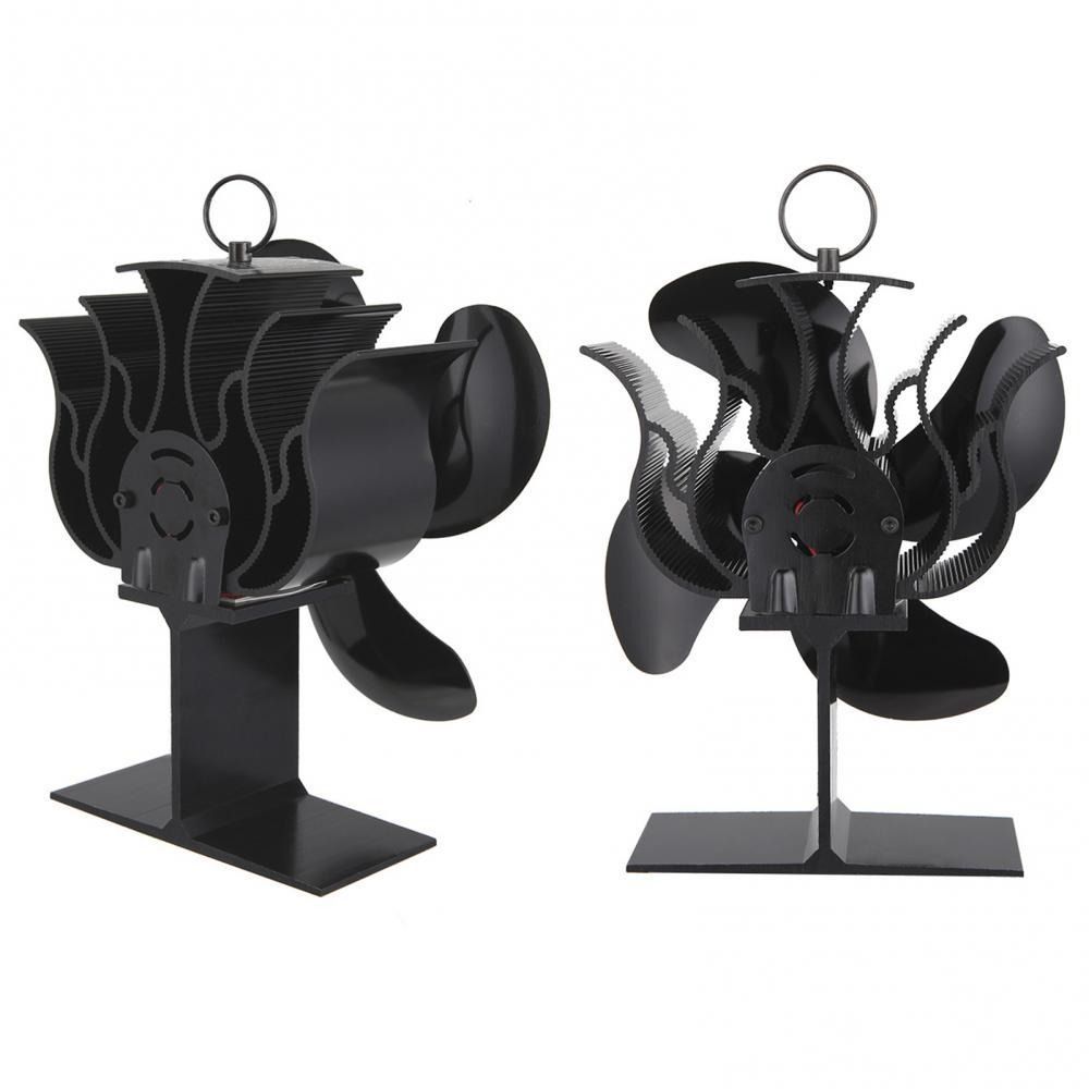 Universal 4 Blade Fireplace Fan Wood Burning Stove Ventilation System