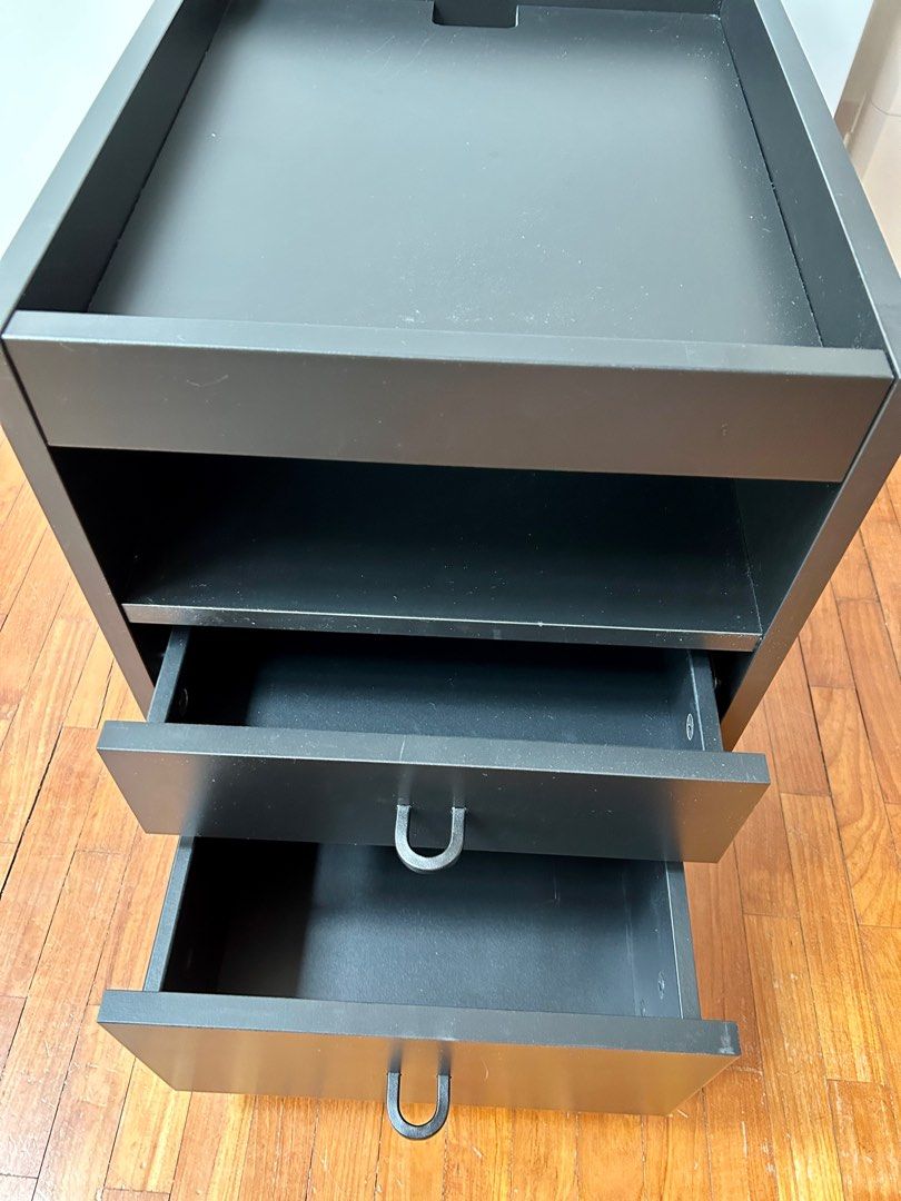 Uppspel IKEA drawer unit on castors, black, Furniture & Home Living