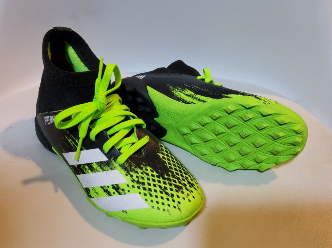 US1.5 Adidas Predator 20.3 TF J Boots, Sports Equipment, Sports u0026 Games,  Racket u0026 Ball Sports on Carousell