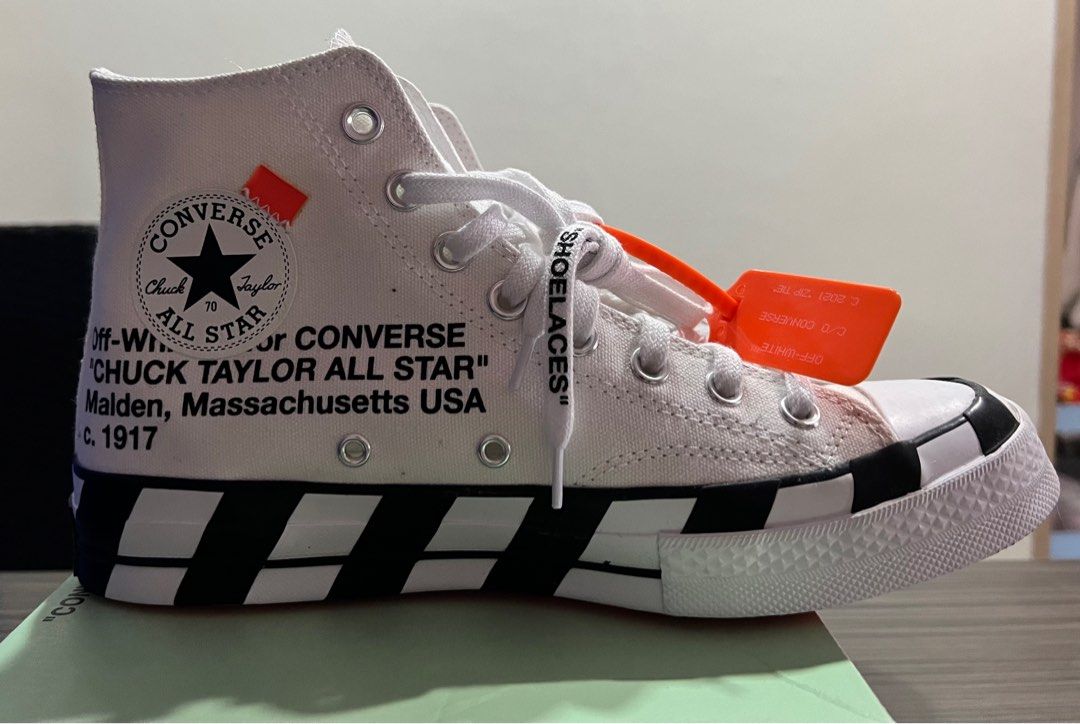 PRICE [US Converse X Off White Chuck Taylor, Men's Fashion, Footwear, Sneakers on Carousell