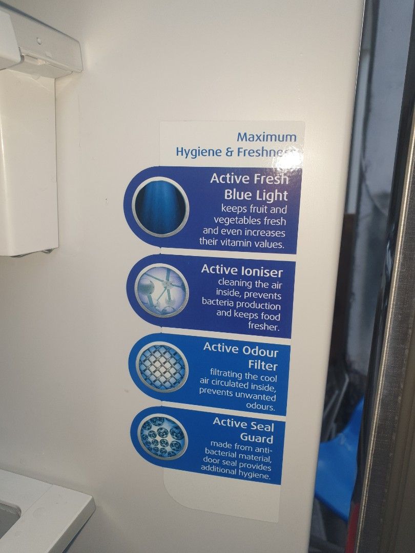 Used Beko 2 doors fridge 505L, refrigerator peti sejuk peti ais, good