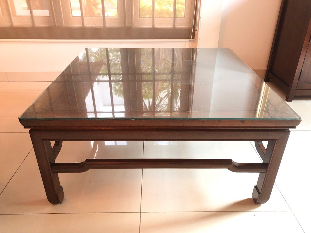 Vintage Square Coffee Table / Side Table, Furniture & Home Living