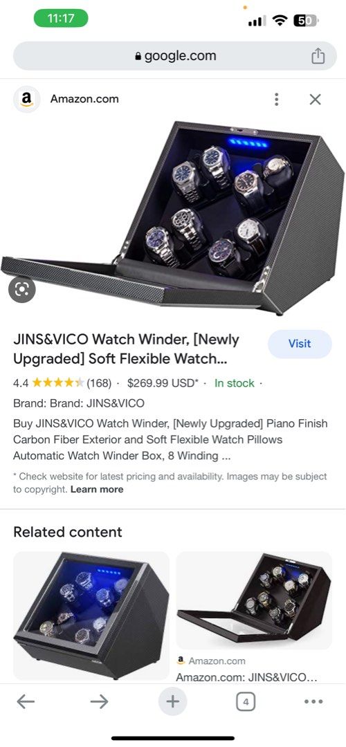Watch winder Jins vico Computers Tech Parts Accessories