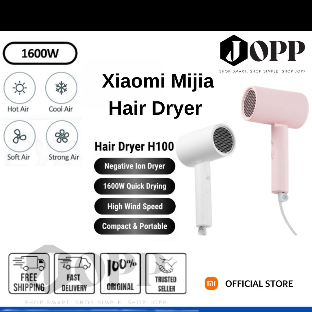 Xiaomi Mijia Hair Dryer Negative Ion Anion H101 2nd Generation 1600W ...