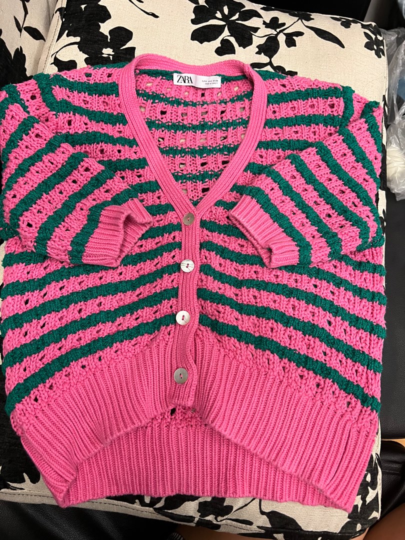 Zara crochet top / cardigan, Women's Fashion, Tops, Blouses on Carousell
