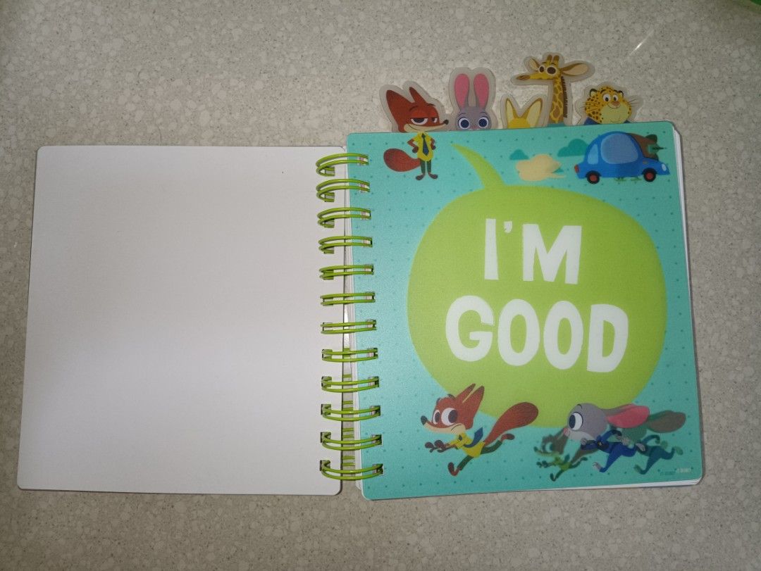 Zootopia Notebook, Hobbies & Toys, Stationery & Craft, Stationery