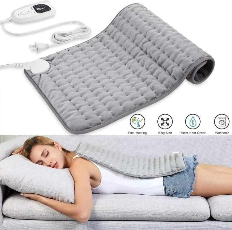 1812) ONKEY (TKHP2412) 75W BODY HEATING PAD, 6 TEMPERATURE OPTIONS, 4