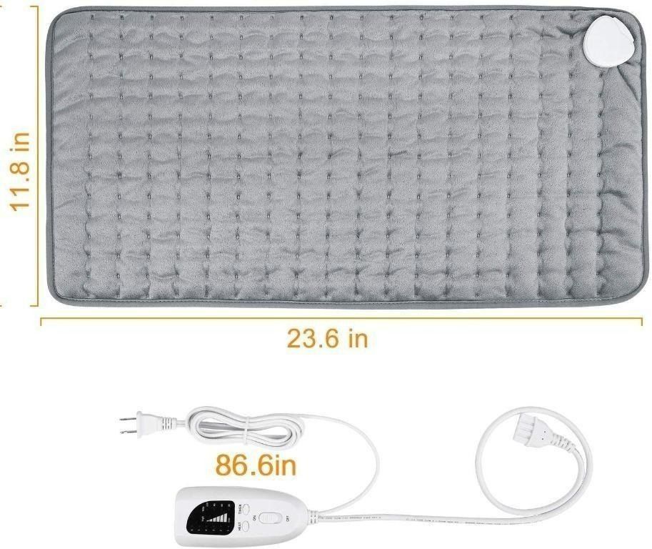 1812) ONKEY (TKHP2412) 75W BODY HEATING PAD, 6 TEMPERATURE OPTIONS, 4