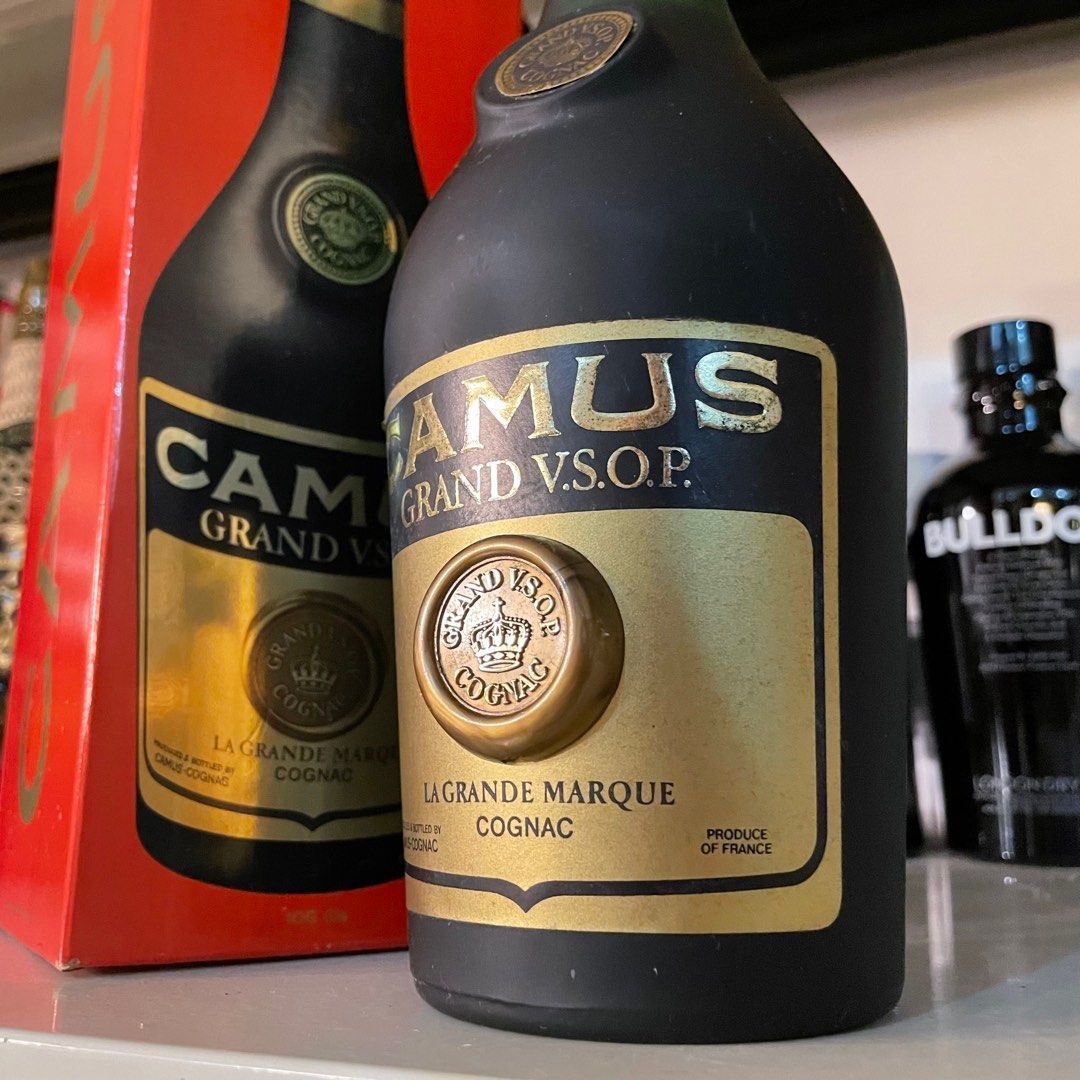 ウイスキー Hennessy V.S.O.P CAMUS GRAND V.O.S.P 1L Camus Grand VSOP green vintage cognac w box 老酒 1000ml, Food