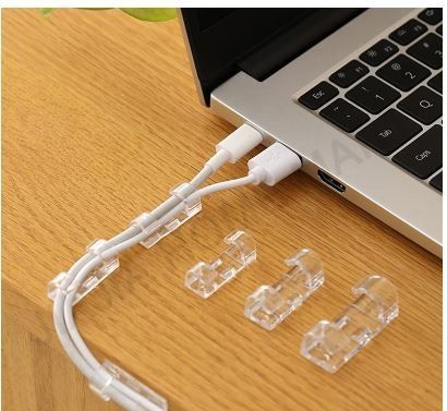 20 16PCS Wire Cable Holder Clip Wire Cable Management Plastic Wall Desk Cable Organizer Home Office Gadgets
