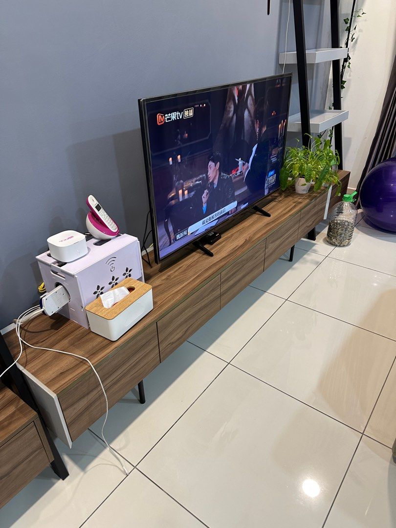 2nd hand tv console and side racks, Furniture & Home Living, Furniture