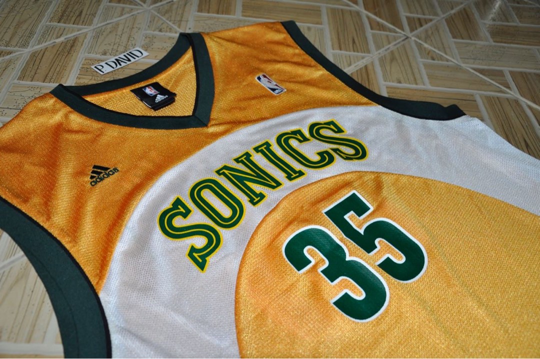 adidas, Shirts, Kevin Durant Xl Seattle Supersonics Sonics Jersey 35  Adidas