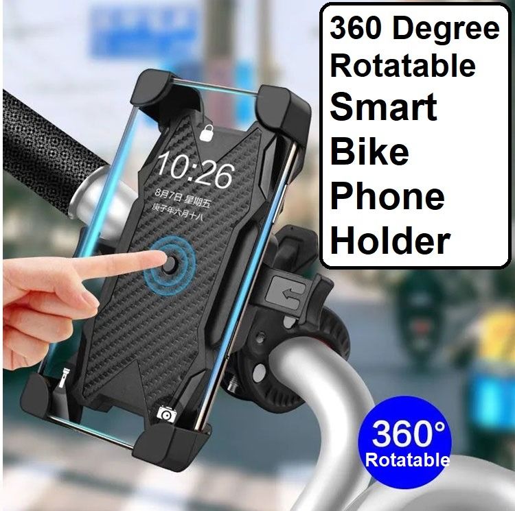 360 Degree Cross Grip Rotatable Carbon Fibre Bike Bicycle Grip Handphone / GPS Holder / Car Bike Bicycle Ebike Scooter Electric Bike Motorcycles, Motorcycle Accessories on Carousell